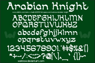 Arabian Knight: A Versatile Font for Creative Makers