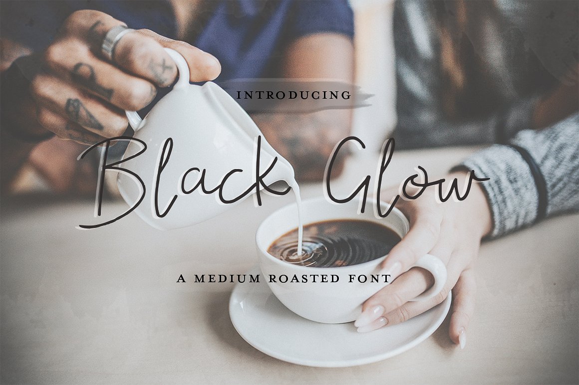 Black Glow: A Premium Handwritten Font for Web Design