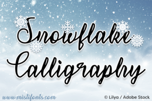 Discover the Charm of Snowflake Calligraphy Font