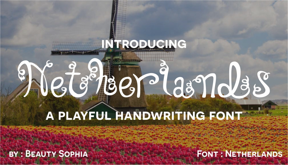 Discover the Elegance of Netherlands: A Script Handwritten Font
