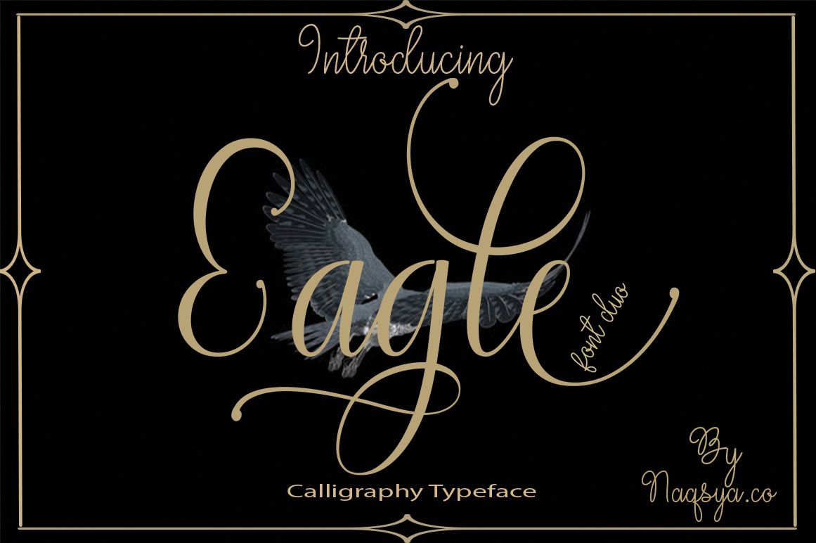 Eagle: A Versatile Calligraphy Script Font for Elegant Campaigns