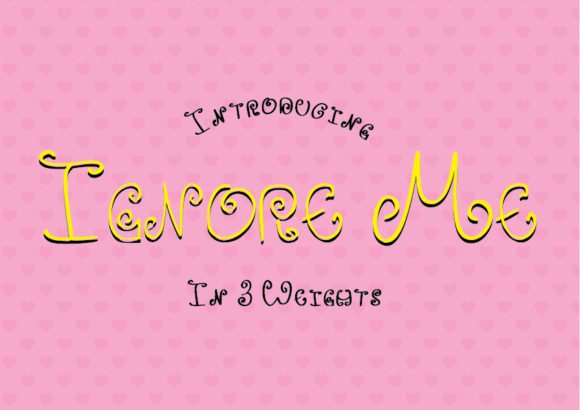 Explore the Elegance of Ignore Me Font