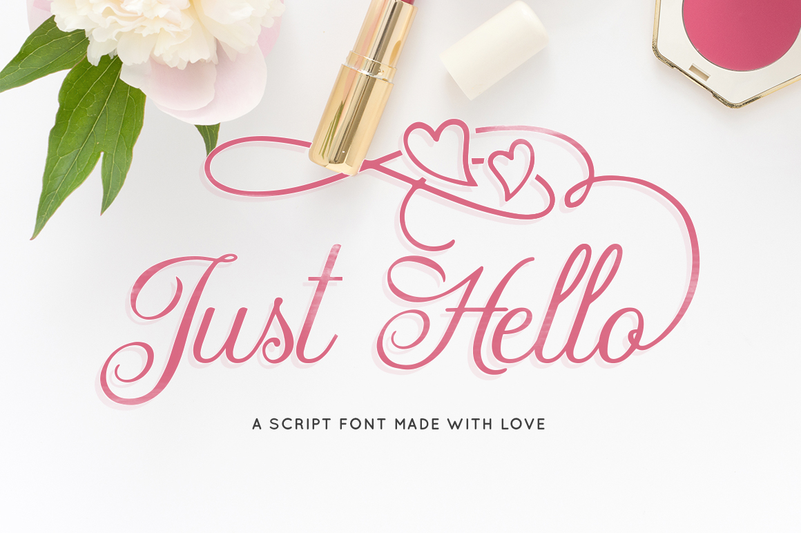 Just Hello: A Charming Script Font for Creative Makers