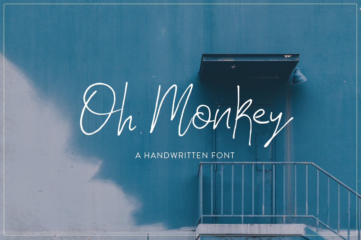 Oh Monkey: A Charming Script Font for Editorial Design