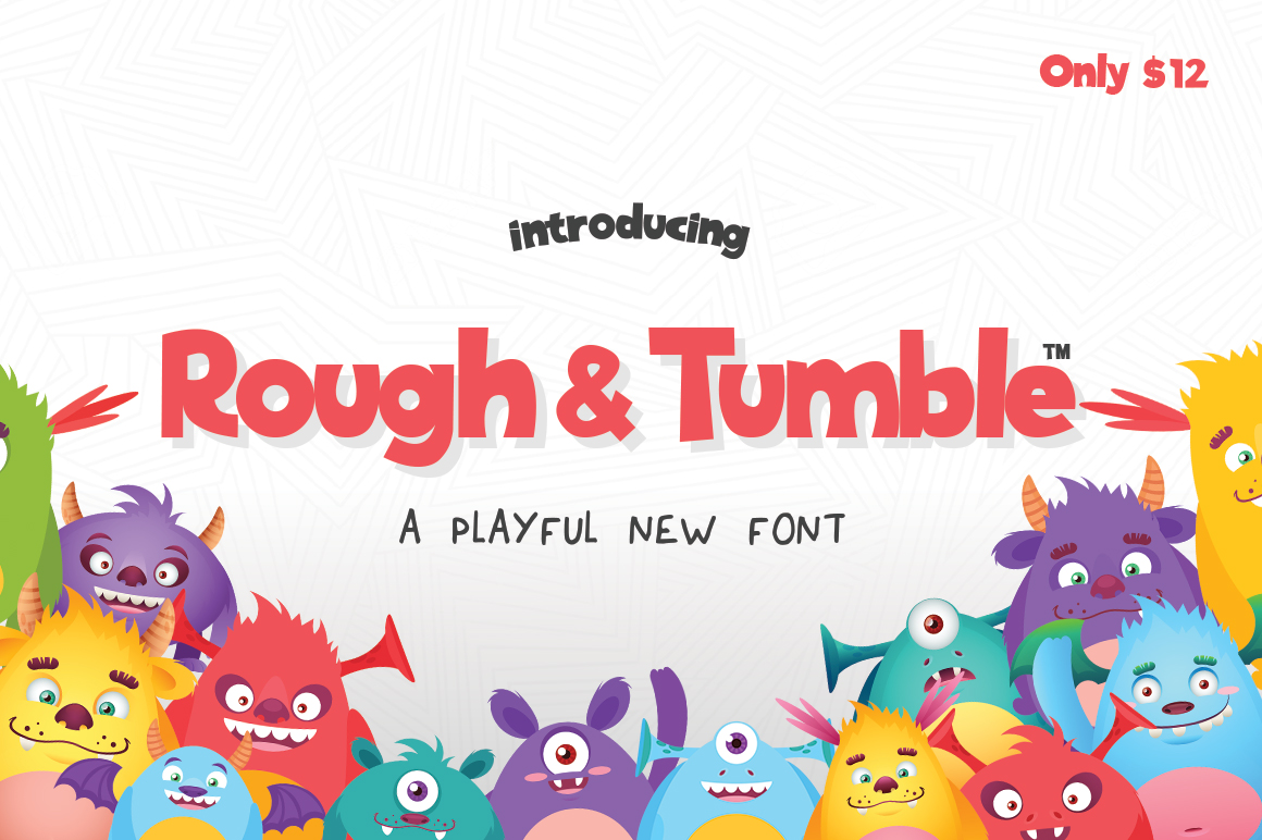 Rough Tumble: A Fun and Energetic Font for Editorial Design