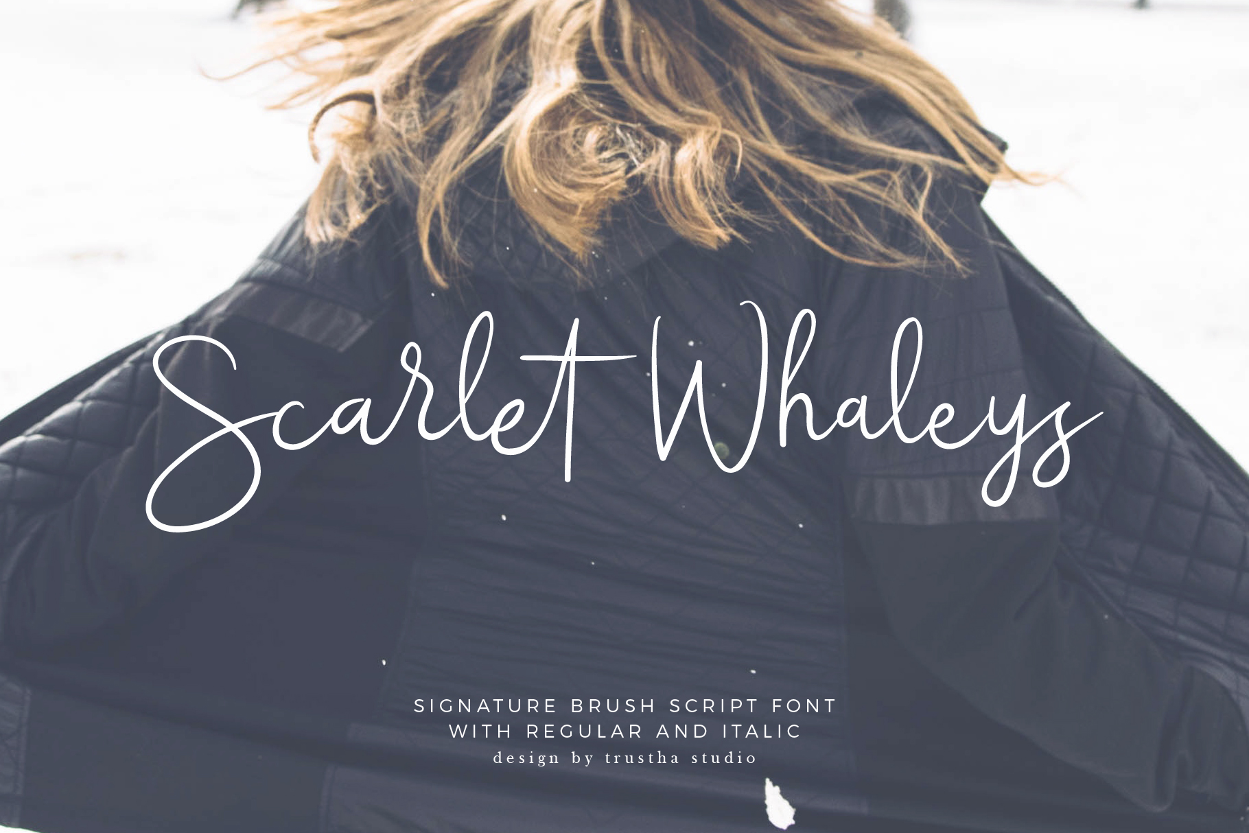 Scarlet Whaleys: A Signature Brush Script for Editorial Design