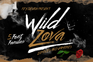 Wild Zova: A Unique Script Handwritten Font for Dark and Grungy Designs