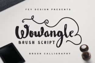 Wowangle: A Swashy Script Font for Creative Web Design
